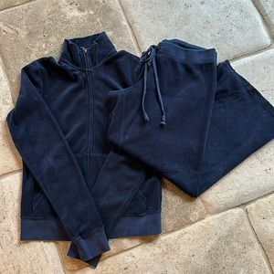 Juicy Couture 🔥 Vintage Terrycloth Sweat Suit Set Jogging Set Sz M Blue